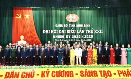 Nguyen Thi Thu Ha reelegida como Secretaria del Comité Provincial del PCV de Ninh Binh para el período 2020-2025