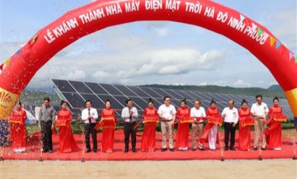 Otra planta de energía solar inaugurada en Ninh Thuan