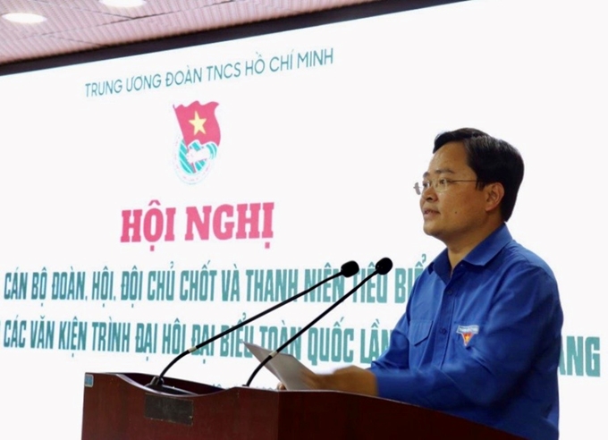 El secretario permanente del Comité Central de la Unión de Jóvenes Comunistas Ho Chi Minh y presidente de la Asociación de la Juventud vietnamita, Nguyen Anh Tuan.