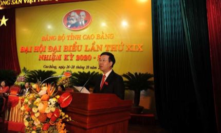 El Comité provincial del Partido de Cao Bang celebra su XIX Congreso