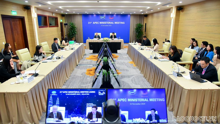 La delegación vietnamita participa en la 31 conferencia interministerial de Relaciones Exteriores y de Economía (AMM). (Fuente: baoquocte.vn)
