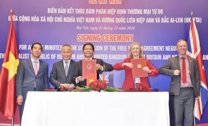 Vietnam y Reino Unido finalizan las negociaciones del acuerdo de libre comercio bilateral
