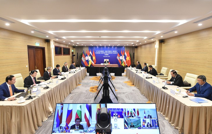 La IX Cumbre de la Estrategia de Cooperación Económica de los Tres Ríos Ayeyawady - Chao Phraya – Mekong (ACMECS 9) se celebra de forma virtual (Foto: VGP)