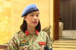 Mujeres vietnamitas juegan papel importante en el mantenimiento de la Paz de la ONU