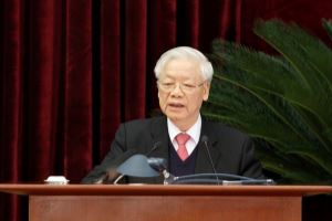 máximo líder de Vietnam elogia el resultado del XIV Pleno del Comité Central del Partido Comunista
