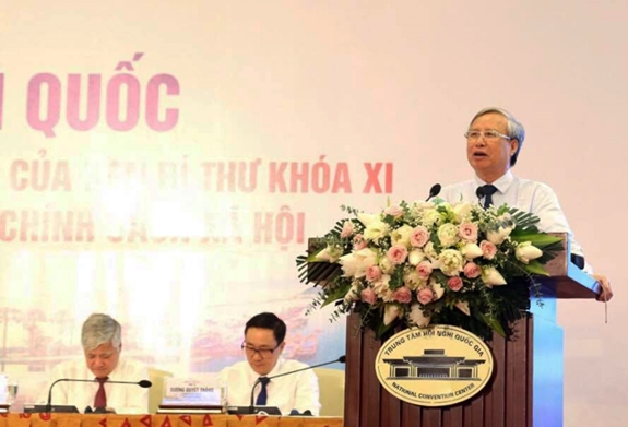 El miembro del Buró Político y permanente del Secretariado del PCV, Tran Quoc Vuong (Foto: qdnd.vn)