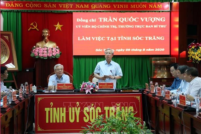 El miembro permanente del Secretariado del Comité Central del Partido Comunista de Vietnam, Tran Quoc Vuong.