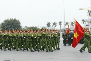 Las fuerzas armadas realizan ensayos de preparación para el operativo del XIII Congreso Nacional del Partido