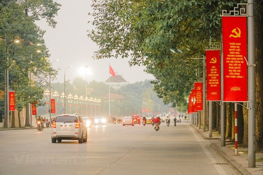 El XIII Congreso del Partido Comunista de Vietnam se efectuará del 25 de enero al 2 de febrero en Hanoi (Fuente: VNA)