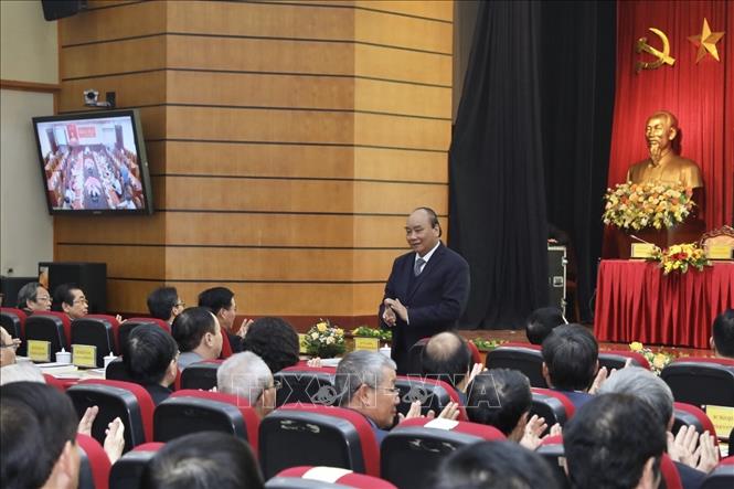 El primer ministro de Vietnam, Nguyen Xuan Phuc, en la conferencia (Foto: VNA)