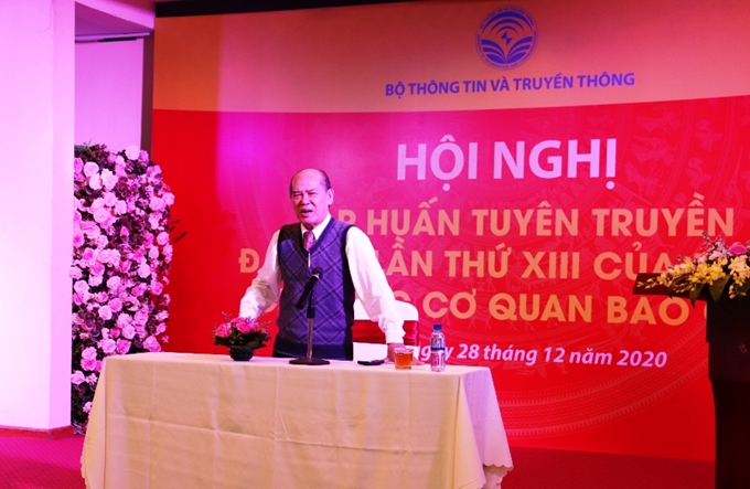 Nguyen Duc Ha, ex jefe del Departamento de las Bases del PCV, intervino en el evento.