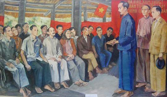 El 16 de agosto de 1945, Ho Chi Minh convocó un congreso nacional del pueblo en el ayuntamiento de Tan Trao, en la provincia de Tuyen Quang (norte). (Fuente: binhthanh.hochiminhcity.gov.vn)