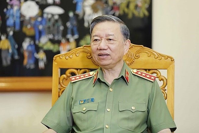 El ministro de Seguridad Pública, To Lam. (Foto: VNA)