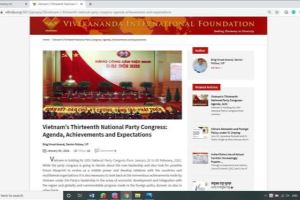 Relaciones Vietnam-India seguirán avanzando tras XIII Congreso Nacional del PCV, afirma experto indio