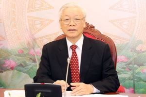 Líder laosiano felicita el resultado del XIII Congreso Nacional del PCV