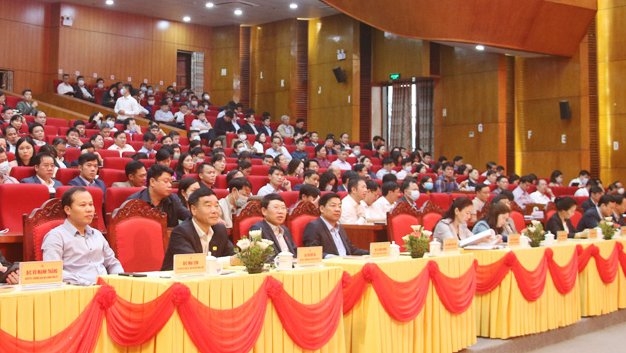 Los delegados en el Comité partidista de la provincia norteña de Bac Giang.