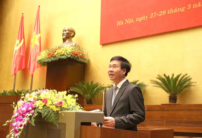El miembro permanente del Secretariado del Partido, Vo Van Thuong.