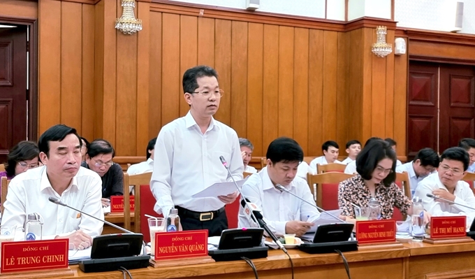 El secretario del Comité partidista de Da Nang Nguyen Van Quang.