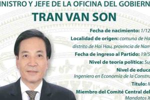 Tran Van Son, ministro y jefe de la Oficina del Gobierno de Vietnam