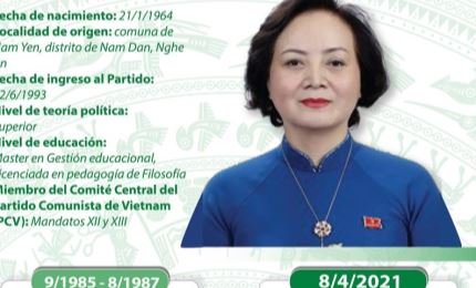 Pham Thi Thanh Tra, nueva ministra de asuntos interiores