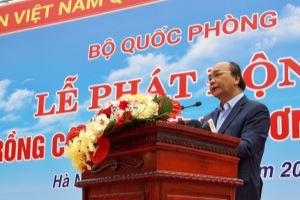 El presidente de Vietnam pide participación activa del ejército en movimiento de cultivo de árboles