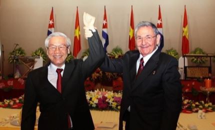 Líder partidista vietnamita envía mensaje al General del Ejército cubano Raúl Castro