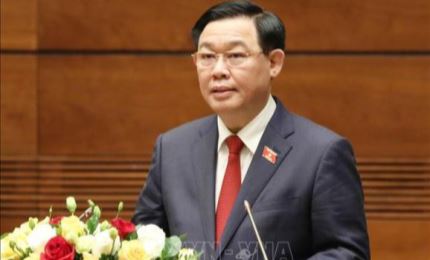 El presidente de AN de Camboya felicita al nuevo presidente de AN de Vietnam