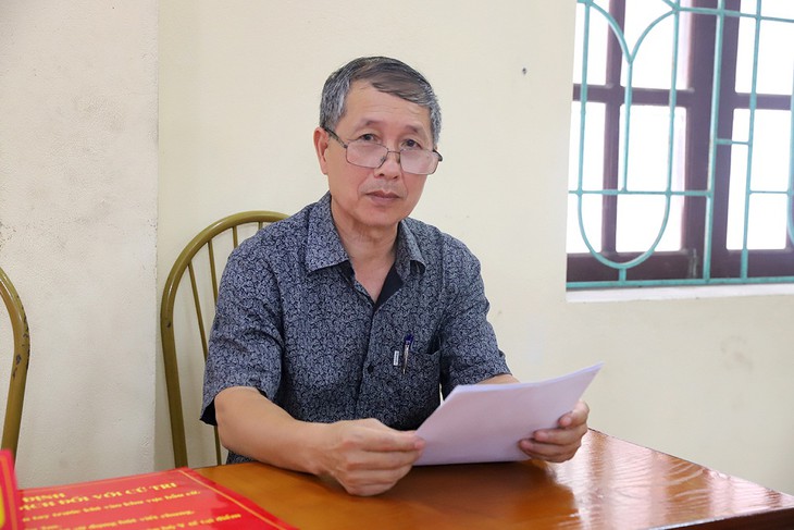 Tran Dinh Cong, funcionario jubilado de la ciudad de Ha Long, de la provincia norteña de Quang Ninh. (Foto: VOV)